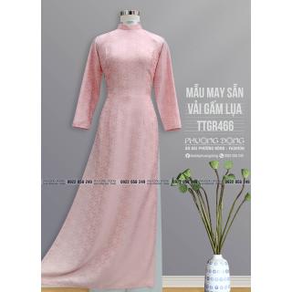 Áo Dài Truyền Thống Gấm Lụa TTGR466